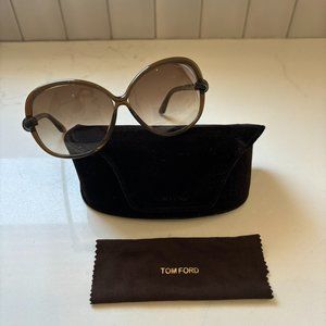 Tom Ford Brown Gradient Ingrid Sunglasses TF163
